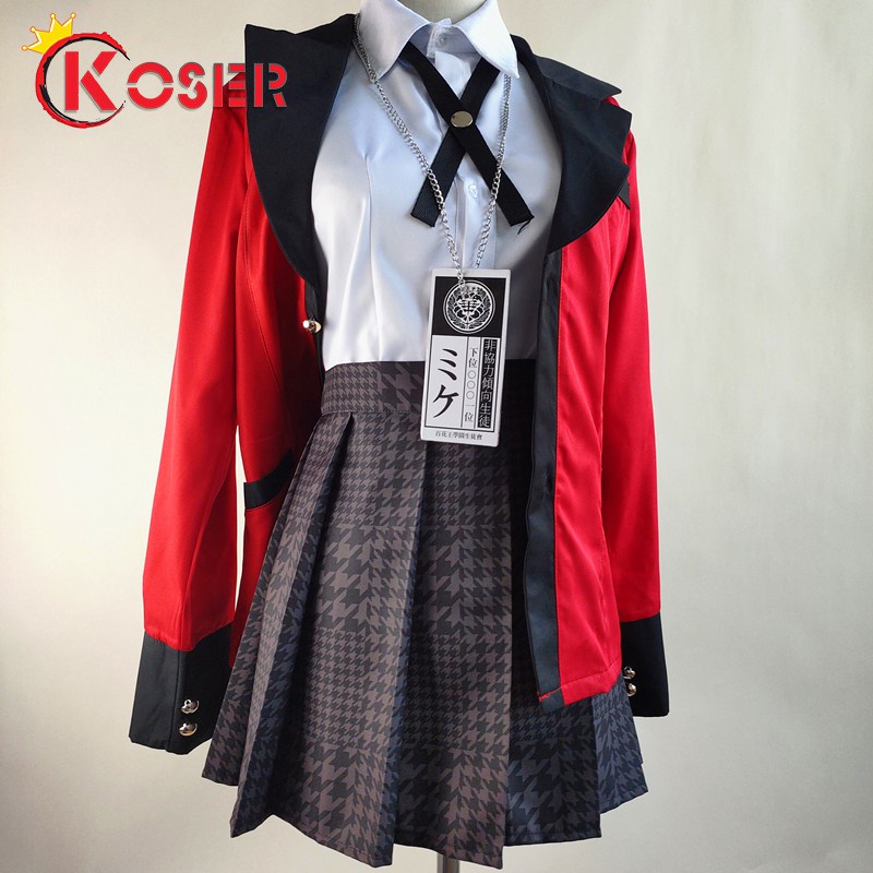 Anime Kakegurui Yomoduki Runa Yumeko Jabami Yumemite Yumemi Meari Saotome Cosplay Costumes Jk Japanese School Girls Uniform Full Set cosplay trang phục nữ sinh nhật bản trọn bộ