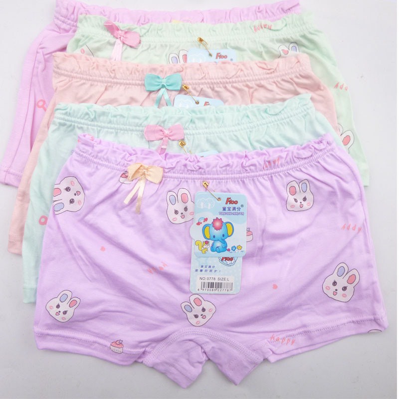 Quần Chip Đùi Bé Gái Có Nơ Họa Tiết Hình Cute Hàng Cotton Đẹp CĐ01