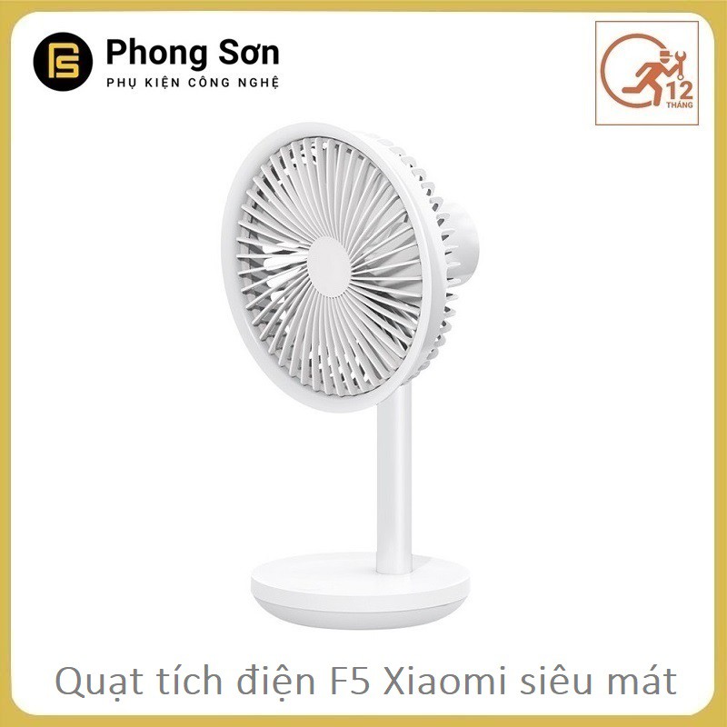 Quạt tích điện Xiaomi mini F5 Solove - Để bàn cầm tay -Siêu mát -BH 06 Tháng