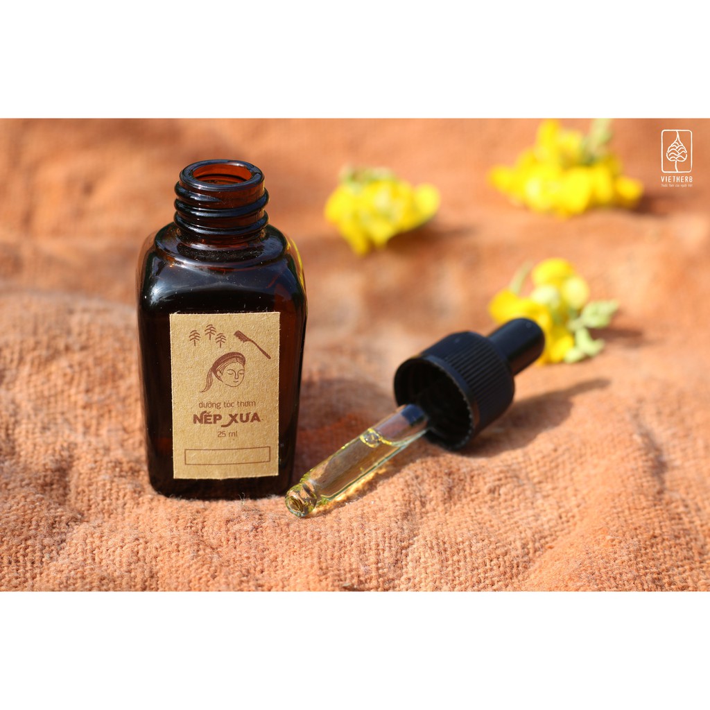 Dưỡng tóc thơm thảo dược Nếp Xưa Vietherb thơm thư giãn, dưỡng khỏe mượt tóc, thay dầu xả