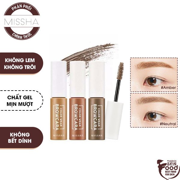 Mascara Chân Mày Missha Color Wear Browcara 7.5g