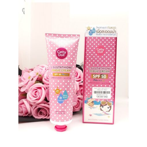 Kem chống nắng dưỡng trắng da Cathy Doll L- Glutathione Magic Cream SPF50 PA+++ 60ml và 138ml