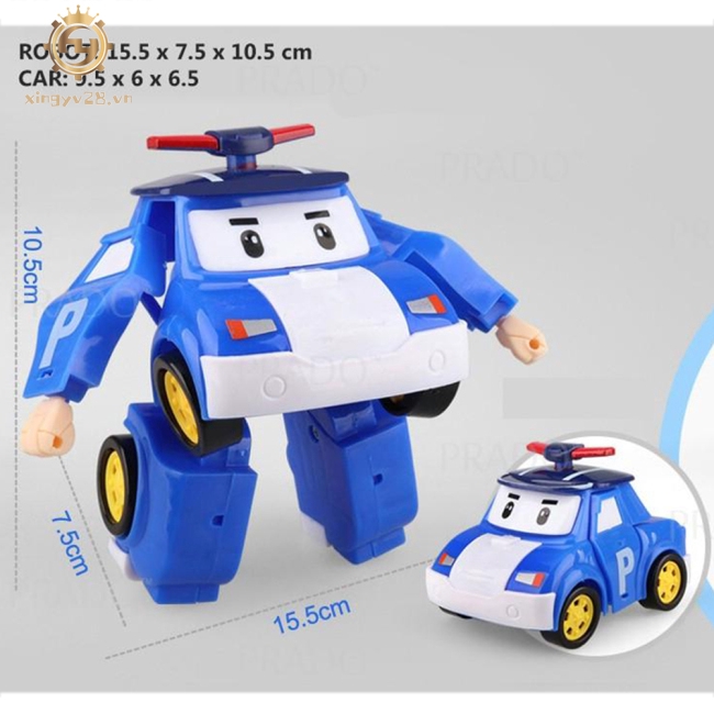 Bộ Đồ Chơi Xe Hơi Biến Hình Robot Trong Phim Hoạt Hình Hàn Quốc 6 Trong 1