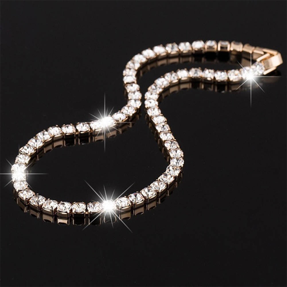 ❦ME❦ Thanh lịch CZ Kim cương Choker Vòng cổ Chuỗi xương đòn sang trọng cho Phụ nữ Món quà trang sức