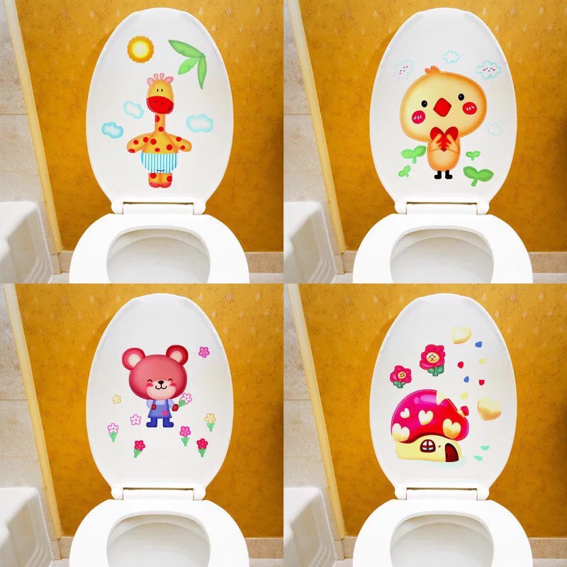 MIẾNG DÁN KHỬ MÙI TOILET THAN HOẠT TÍNH HÌNH THÚ NGỘ NGHĨNH CHO BÉ