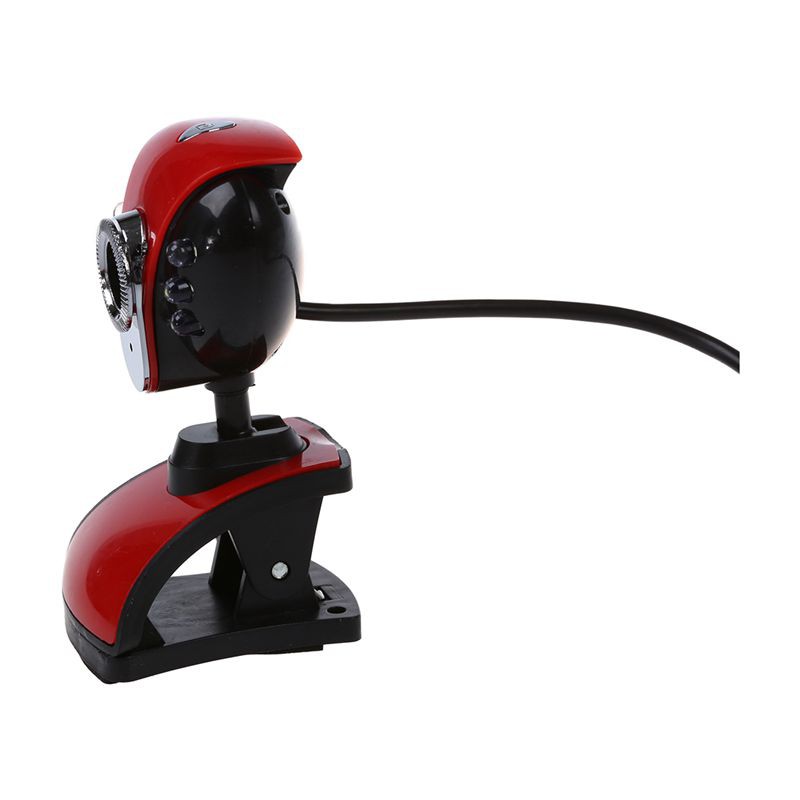 Webcam 6 bóng đèn LED có tích hợp chế đội ban đêm kèm micro cho PC Laptop | BigBuy360 - bigbuy360.vn