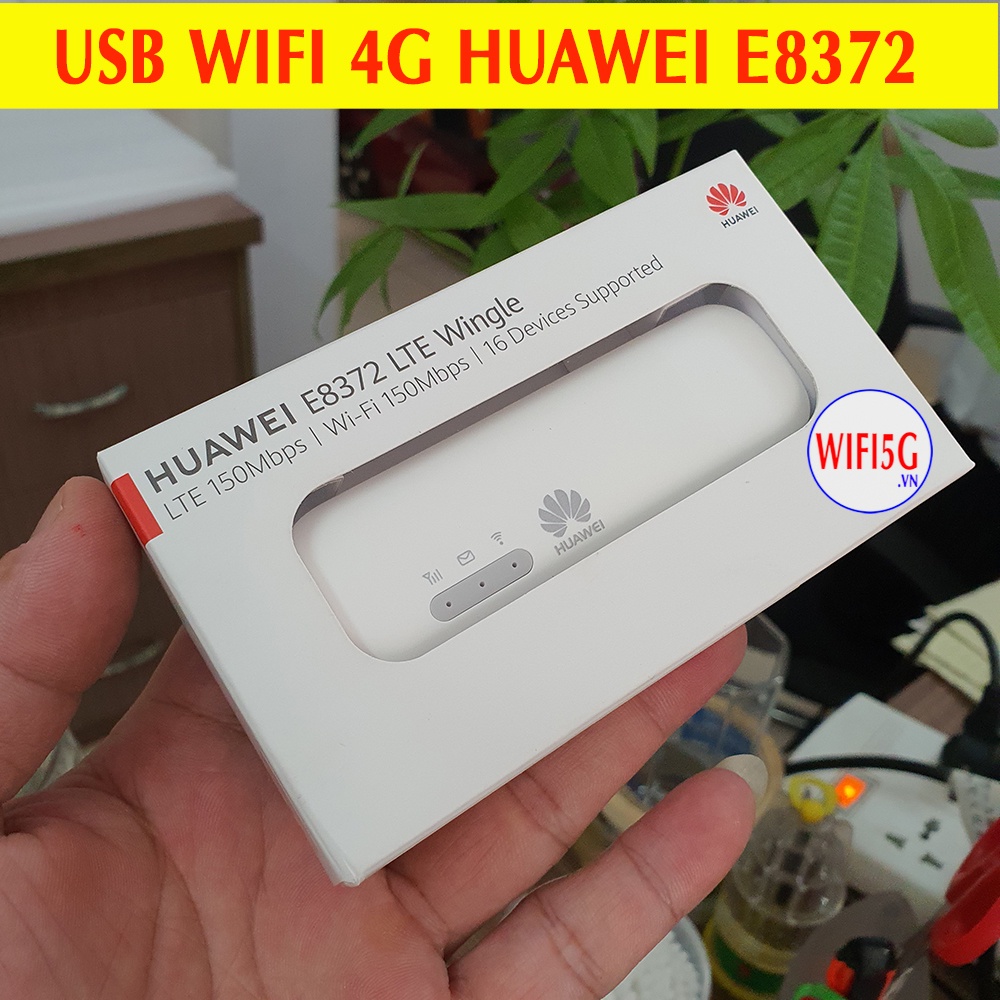 USB Wifi 4G Huawei E8372, Cấp Nguồn Qua Cổng USB - Hàng Chính Hãng