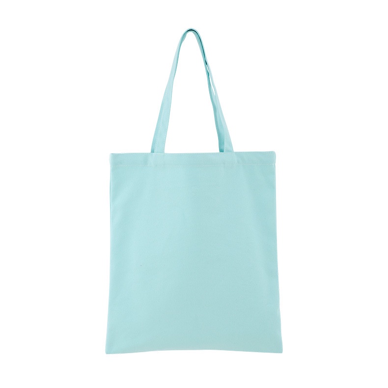 Túi tote vải bố  trơn màu pastel dáng dọc 39x34cm