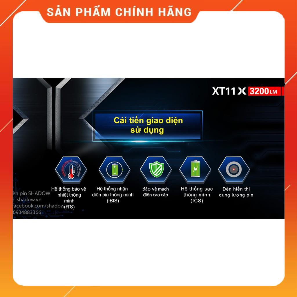 [BH 5 NĂM] Đèn pin và đèn sạc KLARUS XT11X - Độ sáng 3200lm chiếu xa 283m công tắc tác chiến đuôi sạc USB