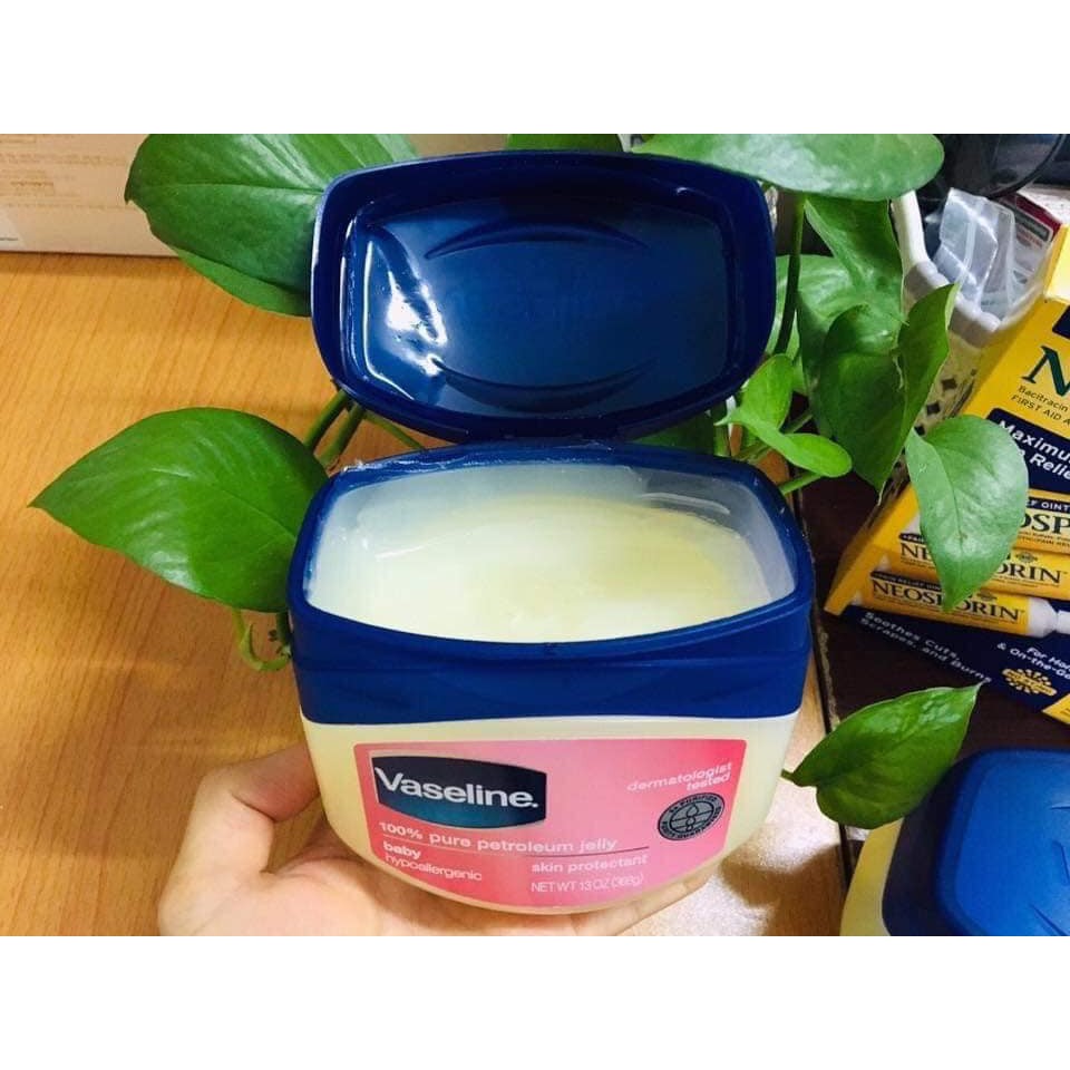 SÁP DƯỠNG ẨM VASELINE BABY 368G HỒNG CHO BÉ USA