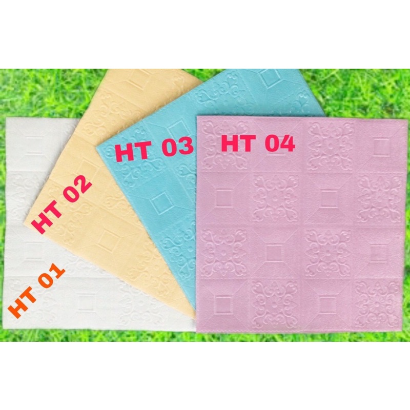 Xốp dán tường 3D Hoa Văn Tim kích thước 70x70cm siêu giảm giá