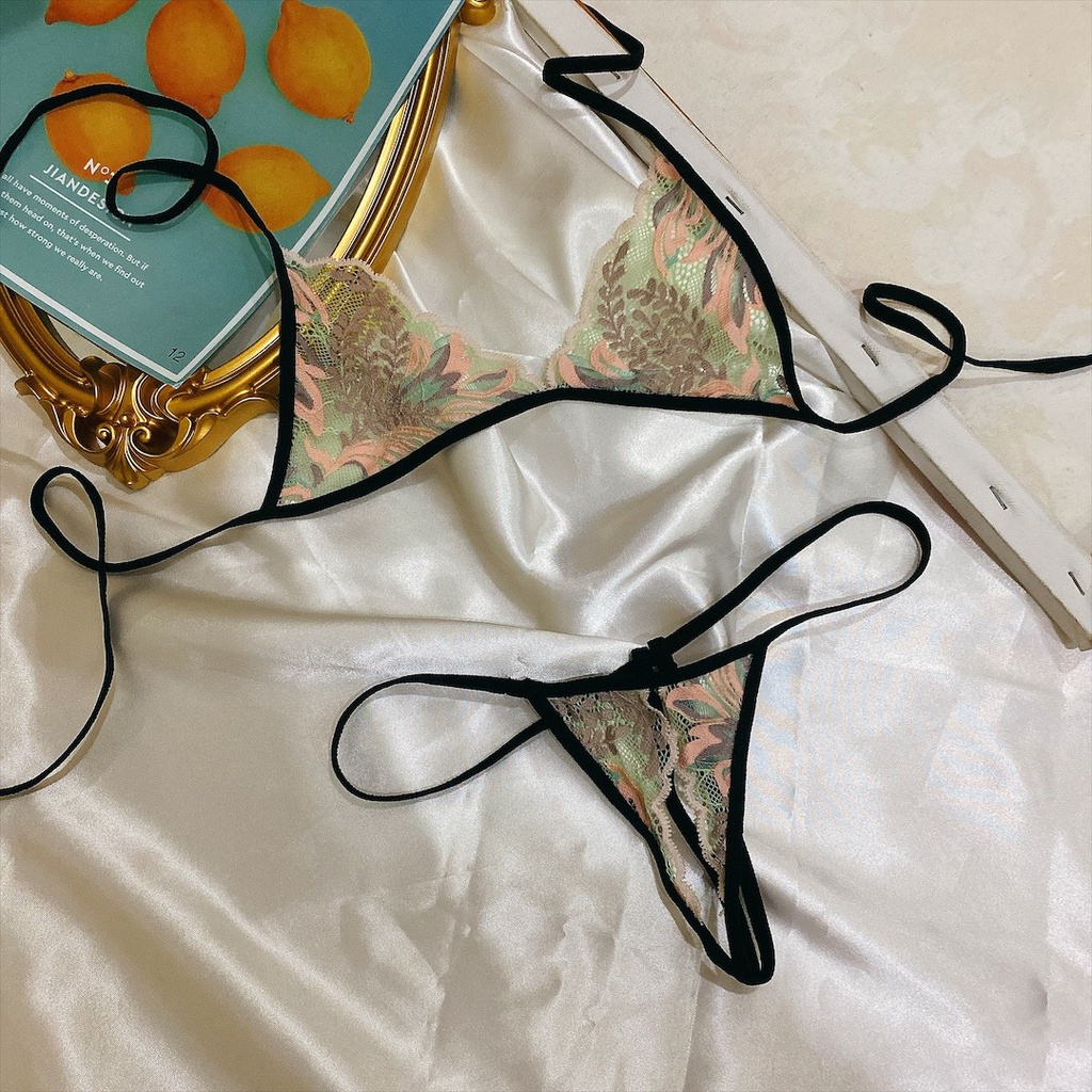 BK052 - bộ đồ lót ren sexy -Set bra gợi cảm xuyên thấu - KELLYWANG