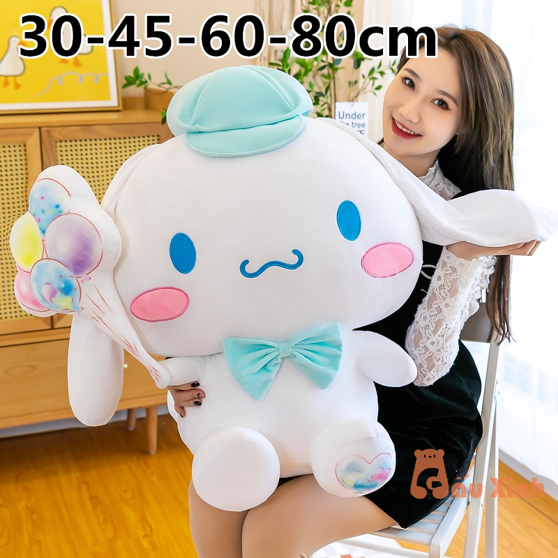 Thú Nhồi Bông Sanrio cinnamoroll Quà Tặng Hình Chú Chó Cầm Bóng Bay Dễ Thương - Babi mama