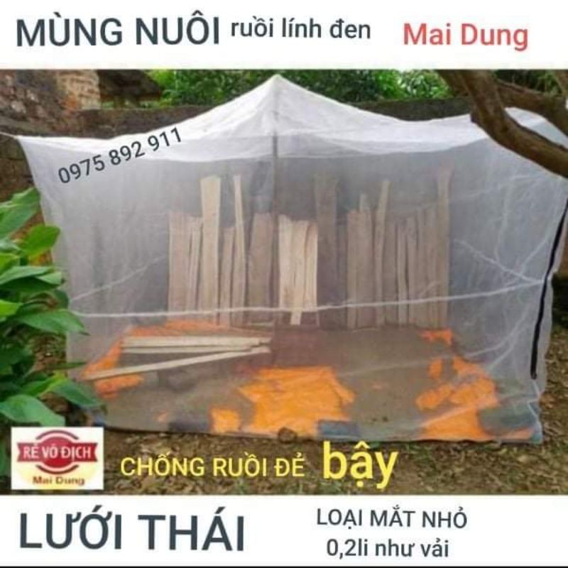 Mùng nuôi ruồi lính đen 322