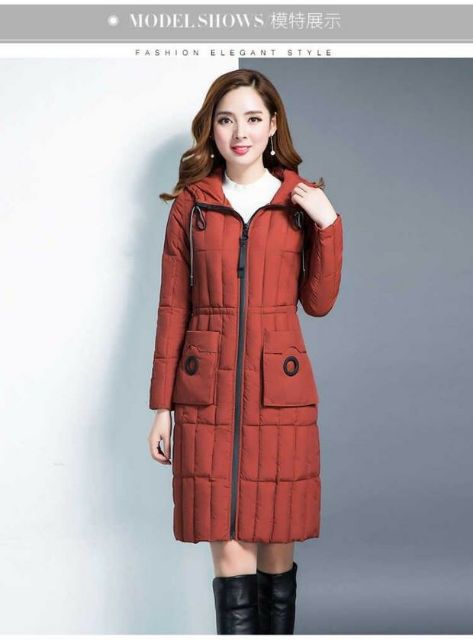 Hàng nhập - Áo khoác nữ phao lông có mũ