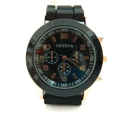 Đồng hồ nam nữ GENEVA mặt tròn dây cao su | BigBuy360 - bigbuy360.vn