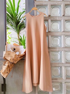 Đầm suông hồng ruốc (kèm hình thật)