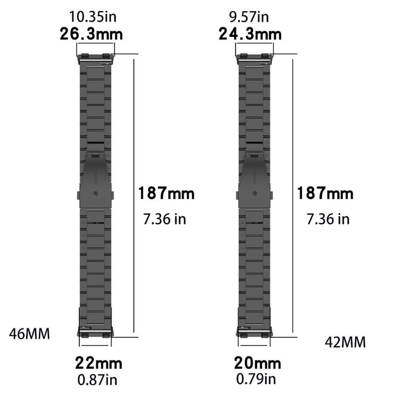 Dây Kim LoạI Không Gỉ KiểU DáNg Thể Thao Cho ĐồNg Hồ Đeo Tay Thông Minh 2 42 / 46mm