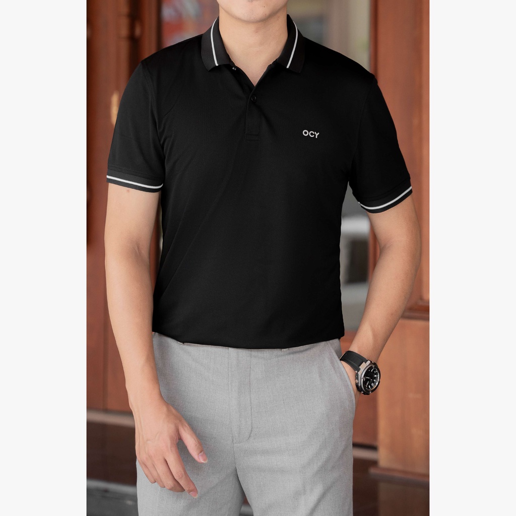 Áo thun Polo nam Basic trơn chất liệu Cotton thoáng mát có viền cổ, form slimfit MAPLS2101