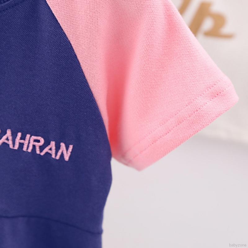 Đầm Tay Ngắn Xếp Li Cho Bé Gái