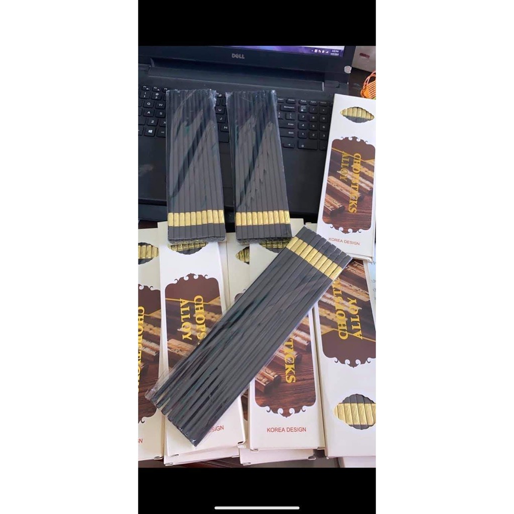 COMBO 10 ĐÔI ĐŨA HỢP KIM MẠ VÀNG - KOREA DESIGN DÀI 27CM