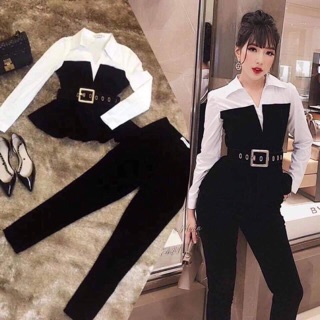 Set peplum tay dài bigsize