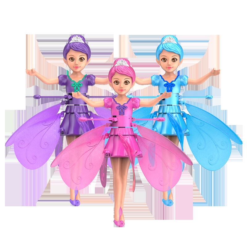 Búp bê cô tiên biết bay điều khiển cảm ứng bằng tay, đồ chơi vui nhộn cho bé gái