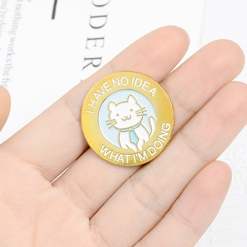 Huy Hiệu Cài Áo Hình Chú Mèo Đáng Yêu