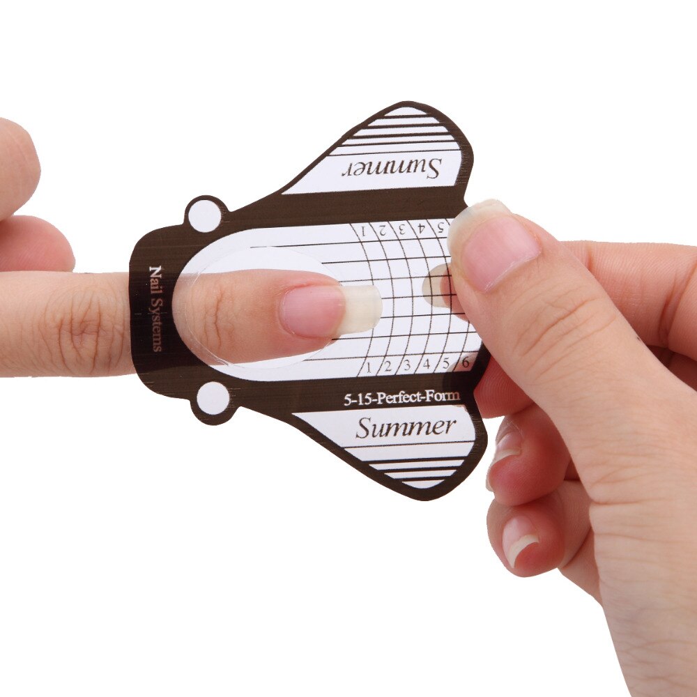 MONJA [Hàng mới về] Bộ 20 / 100 Miếng Dán Tạo Hình Móng Tay Trong Suốt Tuỳ Chọn Tiện Dụng