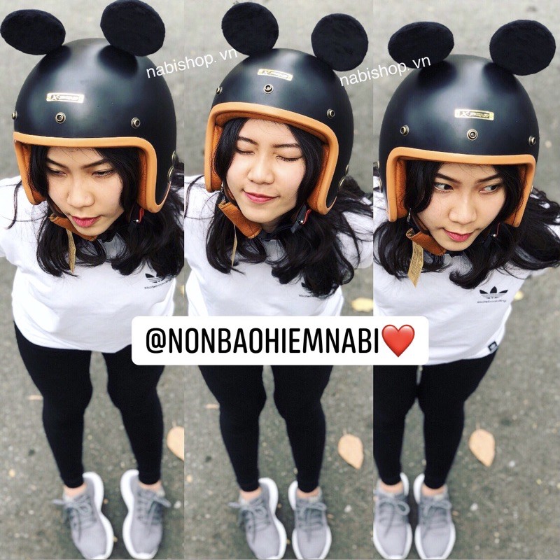 Mũ bảo hiểm chuột mickey dễ thương - Cao cấp - Sắc nét từng chi tiết