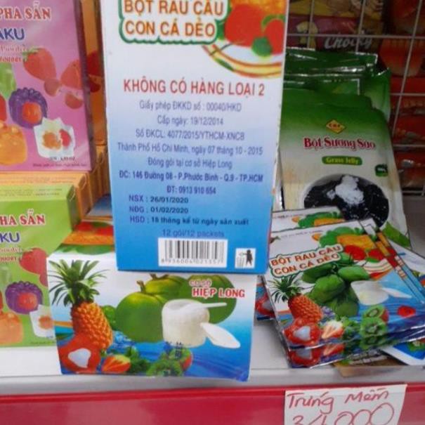 Bột thạch rau câu con cá dẻo12g