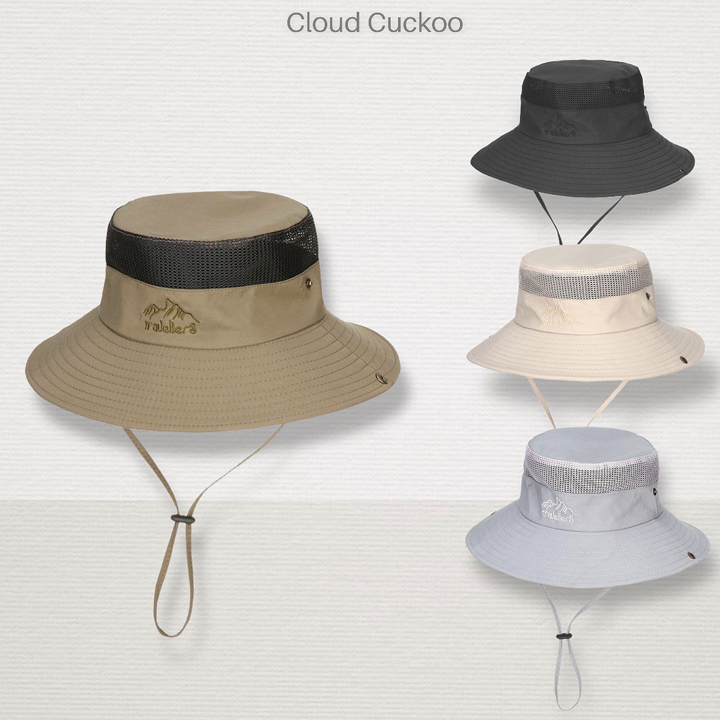 Mũ Bucket Ngư Dân Thêu Chữ Thoáng Khí Đầu Phù Hợp Đi Câu Cá Cắm Trại Camping Mùa Hè - Mã Số: MBK0608223