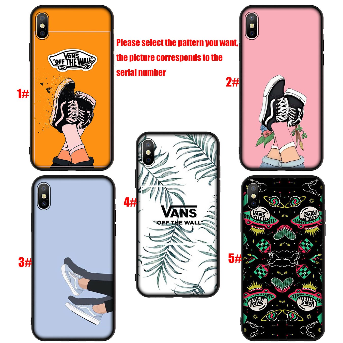 Soft Silicone iPhone 11 Pro XR X XS Max 7 8 6 6s Plus + Cover Shoes Fashion VANS Phone Case