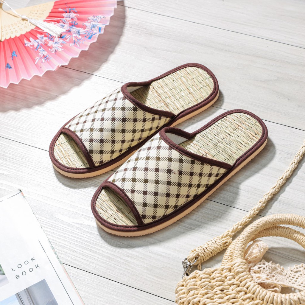 Dép Chiếu Cỏ Lác Tự Nhiên 100% Easy Life Slippers