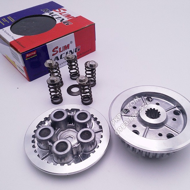 ĐẾ NHÔM Nồi Sum Racing 5 Lò Xo Exciter ,  Winner , Sonic , SIRIUS , EX150 EX135