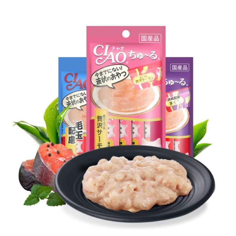 Súp thưởng Ciao Churu dạng kem cho mèo - gói 6 thanh