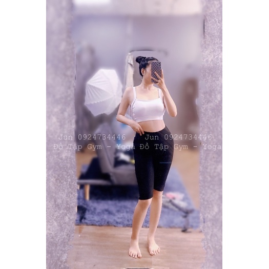 Áo Bra Cổ Vuông Hở Lưng tập gym yoga aerobic Zumba
