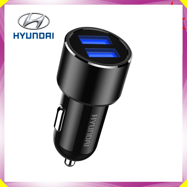 Tẩu sạc ô tô nhãn hiệu Hyundai HY-36B Điện áp vào: DC12V-24V Công suất ra: 18W - Bảo Hành Chính Hãng 12 Tháng