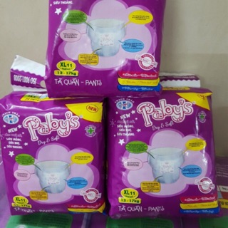 Bộ 8 gói(XL/88 miếng) bỉm quần Thạch Thảo Paby’+KM