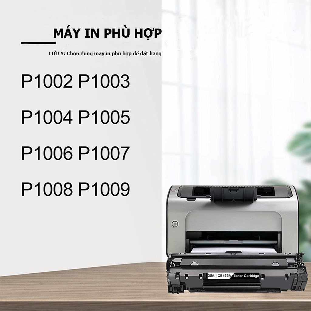 Hộp mực máy in CB435A CB436A CE285A dùng cho máy  P1102 1212N P1005,image CLASS LBP6000 LBP6018 LBP6030 LBP6030W TD INK