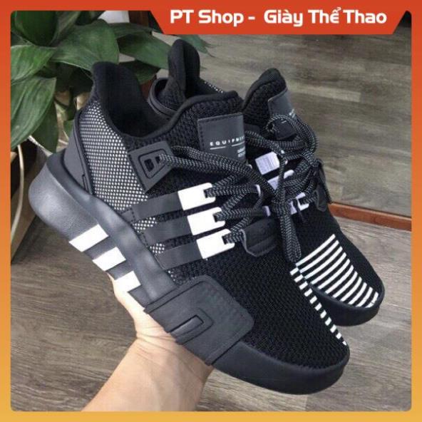 GIÀY EQT Đen Full phản quang, Giày EQT Đen trắng full phụ kiện Sneaker