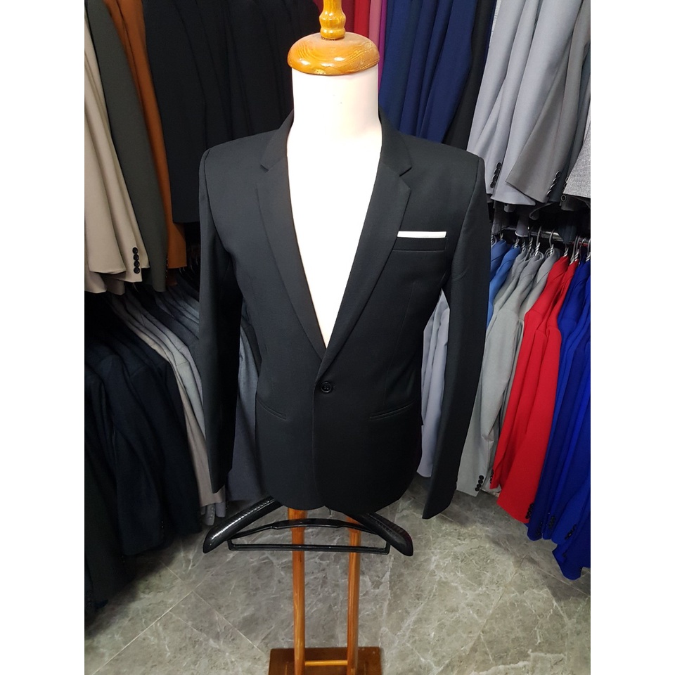 Áo Vest Nam Phong Cách Màu Đen