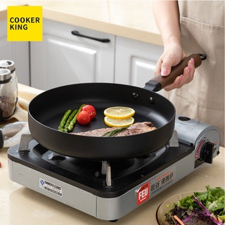 Chảo Thép Carbon Cooker King Fine Iron 26cm Không Tráng Phủ Chống Dính Tự Nhiên Dùng Bếp Từ