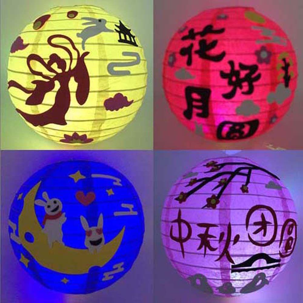 Lồng Đèn Giấy Hình Thỏ Trung Hoa Thủ Công Phát Sáng Độc Đáo