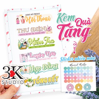 Set 78 sticker ngữ văn 9, tiêu đề văn 9 - cả 2 học kì - tem dán tựa bài văn lớp học lớp 9