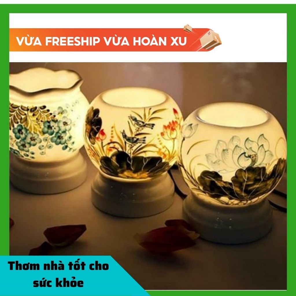 Đèn Xông Tinh Dầu Bát Tràng Thơm Nhà