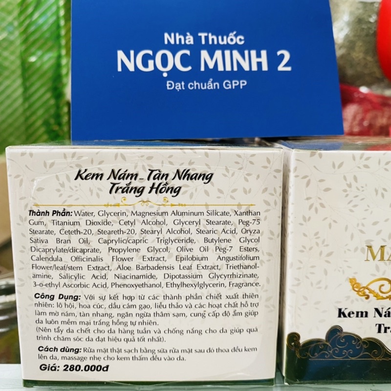✅ [Chính Hãng]Kem nám tàn nhang trắng hồng May New 15G
