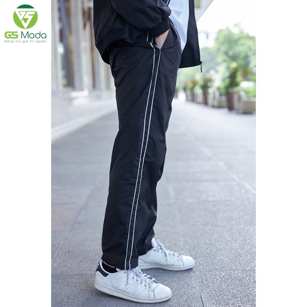 Bộ khoác gió nam 2 lớp GS Moda, màu sắc trẻ trung, chống gió, không thấm nước 2110003M
