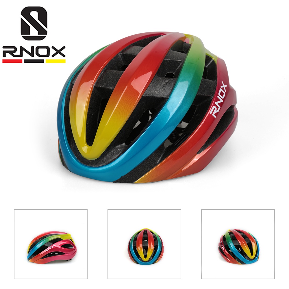 Rnox Di Truyền mới Ultra-Ánh sáng khí động học xe đạp đường đội mũ bảo hiểm ngoài trời cưỡi đầu đội mũ bảo hiểm