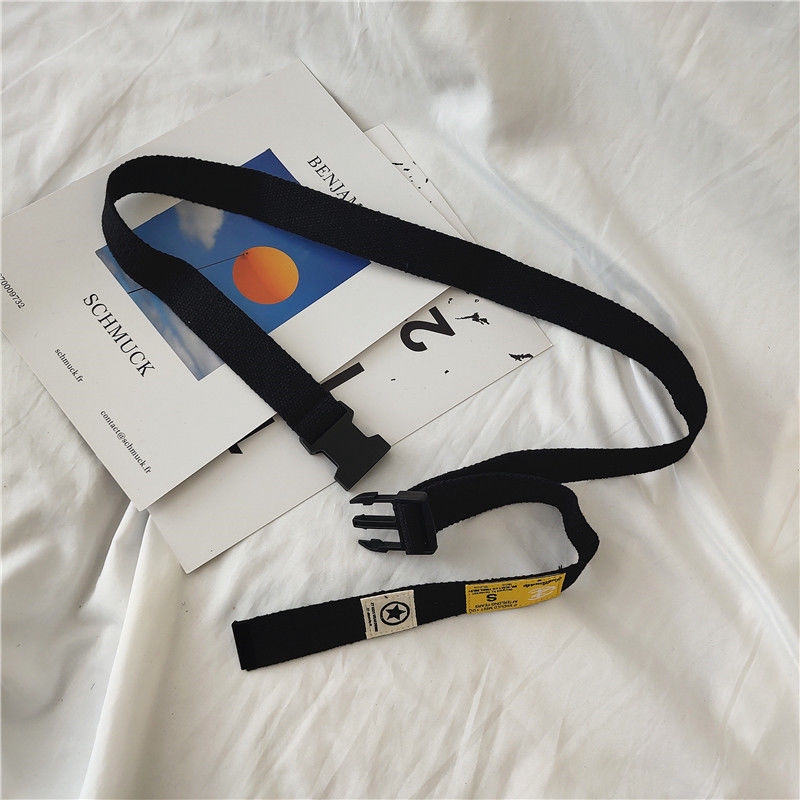 Thắt Lưng Vải Canvas Khóa Nhựa Thời Trang Hàn Quốc 22559